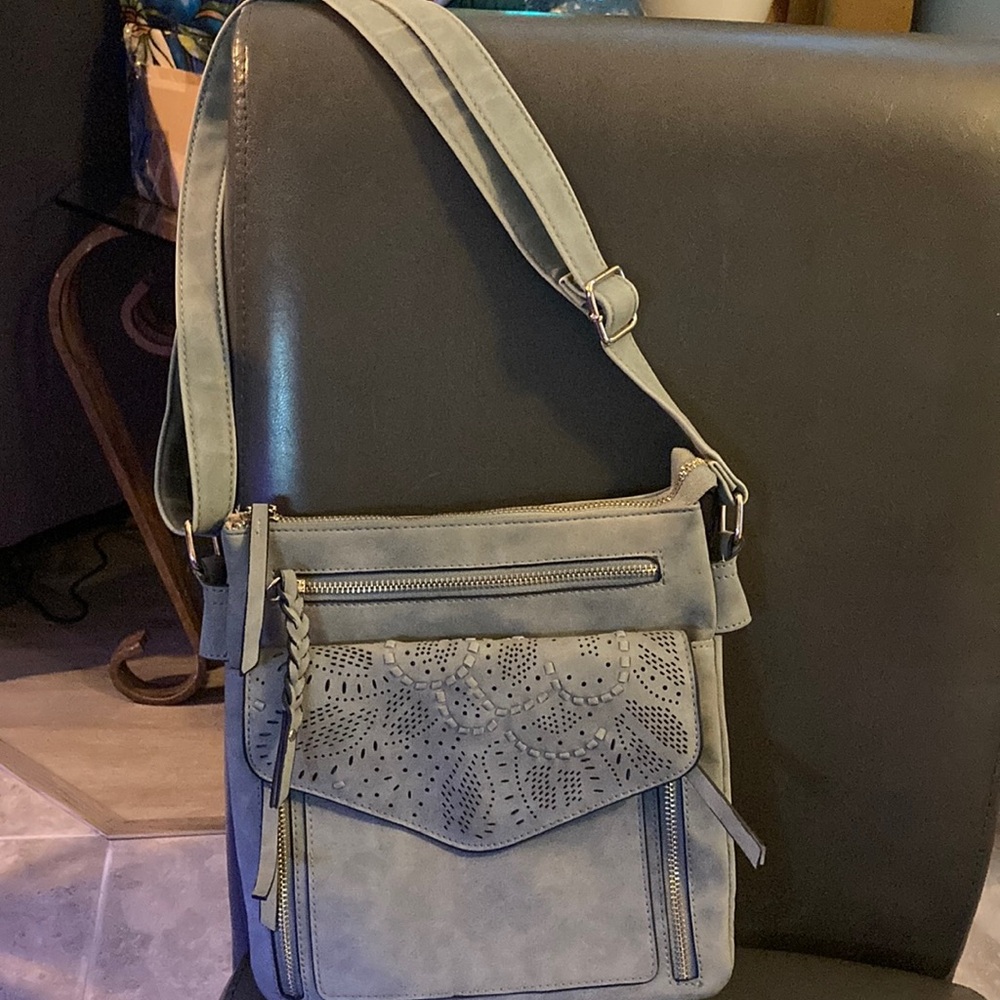 Stylish Blue Crossbody Bag